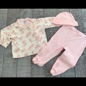 Little Me Floral Footed Pant Set